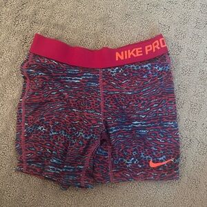 Nike Pro Red Athletic Shorts